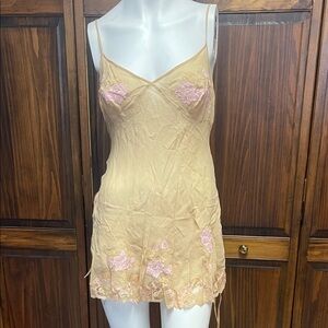 Vintage Victoria’s Secret Silk Neglige slip dress sheer Sz M
